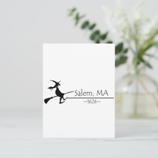 Salem, MA 1626 Briefkaart (Staand voorkant)
