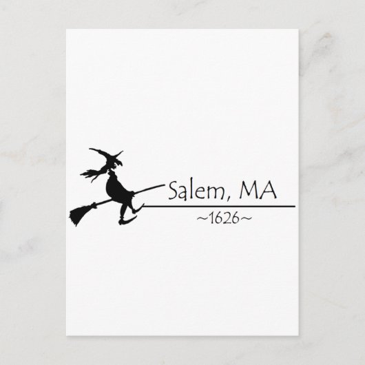 Salem, MA 1626 Briefkaart (Voorkant)