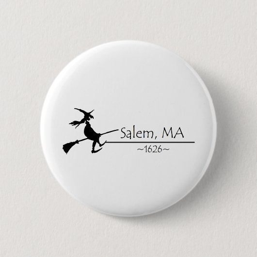 Salem, MA 1626 Ronde Button 5,7 Cm (Voorkant)