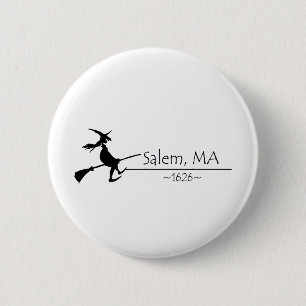 Salem, MA 1626 Ronde Button 5,7 Cm