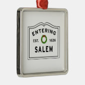 Salem, MA Holiday Wreated Ceramic Ornament (Rechts)