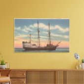 Salem, MA - Uitzicht van de Arbella van Capt. Wint Canvas Afdruk (Insitu (Woonkamer))