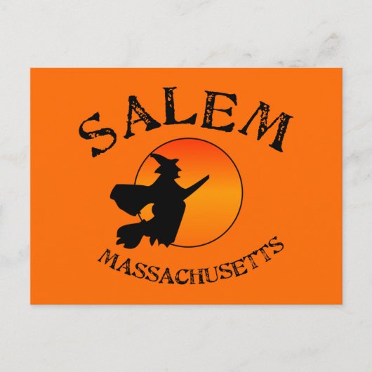 Salem MA Witch Briefkaart (Voorkant)