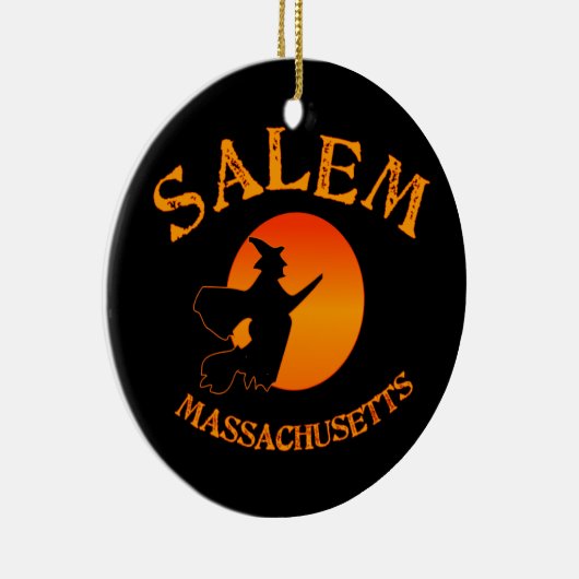 Salem MA Witch Keramisch Ornament (Rechts)