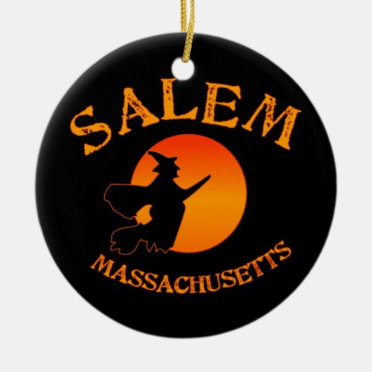 Salem MA Witch Keramisch Ornament (Voorkant)