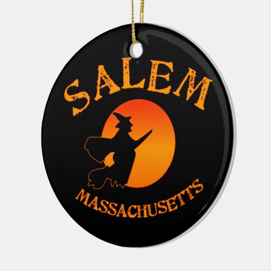 Salem MA Witch Keramisch Ornament (Links)