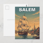 Salem Massachusetts Ansichtkaart Briefkaart (Voorkant / Achterkant)
