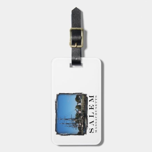 Salem Massachusetts Bagagelabel (Voorkant verticaal)