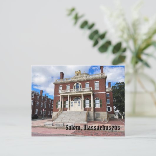Salem Massachusetts Briefkaart (Staand voorkant)