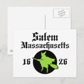 Salem Massachusetts Briefkaart (Voorkant / Achterkant)