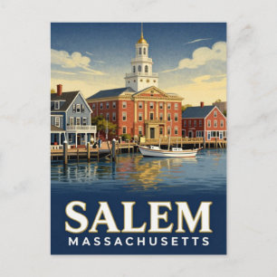 Salem Massachusetts Historische Haven Reis Briefkaart