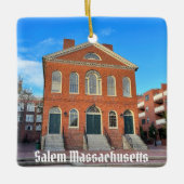 Salem Massachusetts Keramisch Ornament (Voorkant)