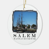 Salem Massachusetts Keramisch Ornament (Links)