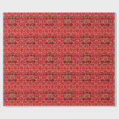 Salem Massachusetts kerstfeestdag Cadeaupapier (Vlak)