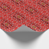 Salem Massachusetts kerstfeestdag Cadeaupapier (Hoek)