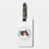 Salem Massachusetts Koloniaal Bagagelabel (Achterkant verticaal)