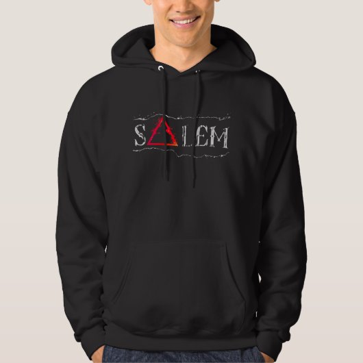 Salem Massachusetts Magic Symbol Hoodie (Voorkant)
