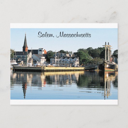 Salem Massachusetts Marina Post Card Briefkaart (Voorkant)