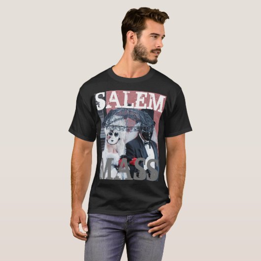 Salem Massachusetts Occult T-Shirt voor mannen (Voorkant volledig)