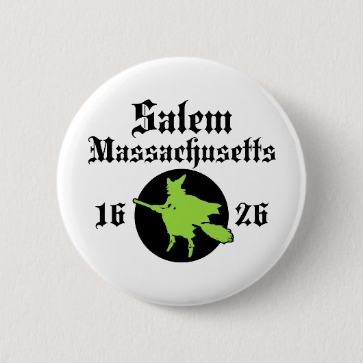 Salem Massachusetts Ronde Button 5,7 Cm (Voorkant)