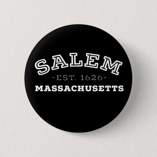 Salem Massachusetts Ronde Button 5,7 Cm (Voorkant)