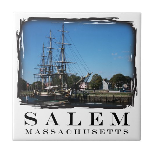 Salem Massachusetts Tegeltje (Voorkant)