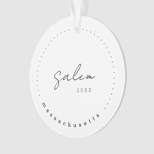 Salem, Massachusetts Travel United States Simple Ornament (voorkant)
