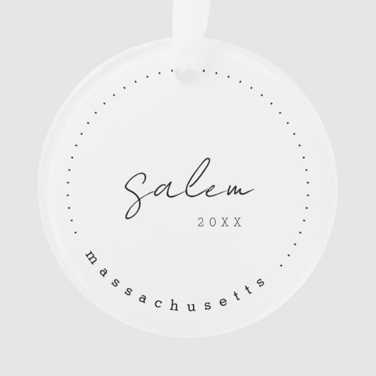 Salem, Massachusetts Travel United States Simple Ornament (voorkant)