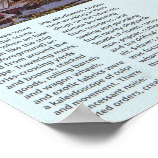 Salem Massachusetts Wharves Diagram Poster (Hoek)