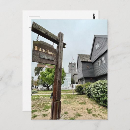 Salem, Massachusetts Witch House Briefkaart (Voorkant / Achterkant)