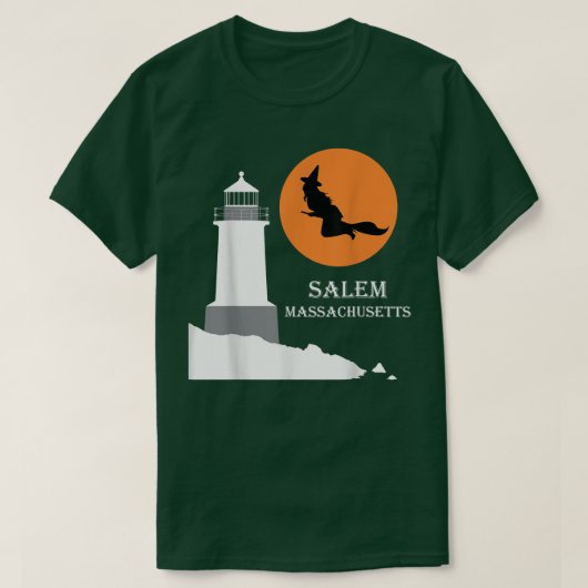 Salem, Massachusetts Witch T-shirt (Design voorkant)