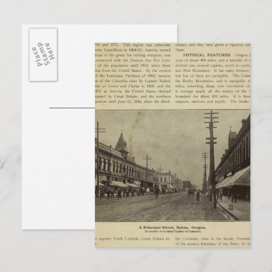 Salem of straat briefkaart (Voorkant / Achterkant)