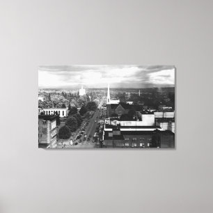 Salem of Uitzicht uit de luchtfoto Canvas Afdruk