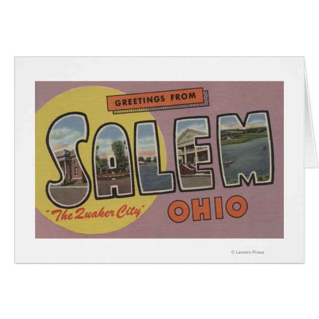 Salem, Ohio (de stad Quaker) (Voorkant Horizontaal)