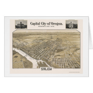 Salem, OR Panoramic Map - 1905