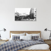 Salem, OR Town Uitzicht op State Street Foto Canvas Afdruk (Insitu (Slaapkamer))