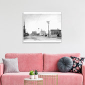 Salem, OR Town Uitzicht State Street Foto Canvas Afdruk (Insitu (Woonkamer))