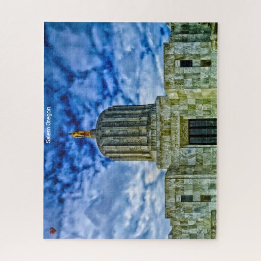 Salem Oregon Jigzaag Puzzle Legpuzzel (Verticaal)