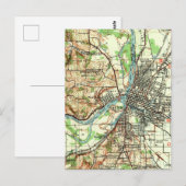 Salem Oregon  kaart (Voorkant / Achterkant)