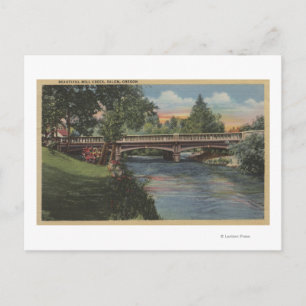 Salem, Oregon - Mooie Mill Creek Briefkaart