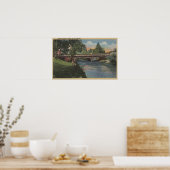 Salem, Oregon - Mooie Mill Creek Poster (Keuken)