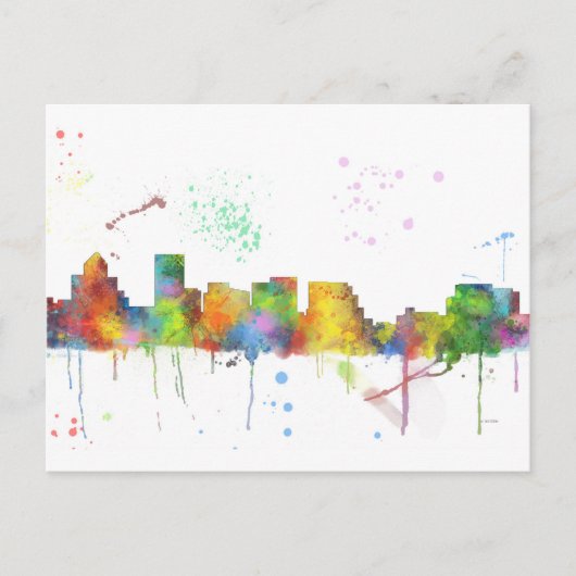 SALEM OREGON SKYLINE BRIEFKAART (Voorkant)