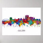 Salem Oregon Skyline Poster (Voorkant)