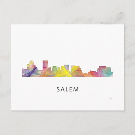 SALEM OREGON SKYLINE WB1 - BRIEFKAART (Voorkant)