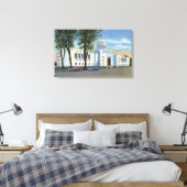 Salem, Oregon - Uitzicht voor het staatskapitolgeb Canvas Afdruk (Insitu (Slaapkamer))