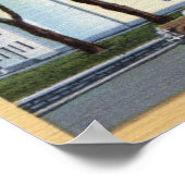 Salem, Oregon - Uitzicht voor het staatskapitolgeb Poster (Hoek)