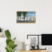 Salem, Oregon - Uitzicht voor het staatskapitolgeb Poster (Thuiskantoor)