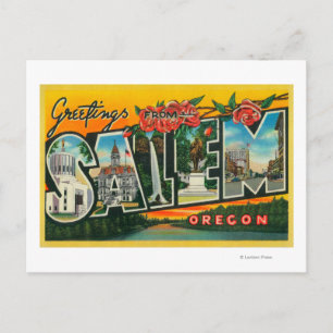 Salem, OregonLarge Letter ScenesSalem, OF Briefkaart