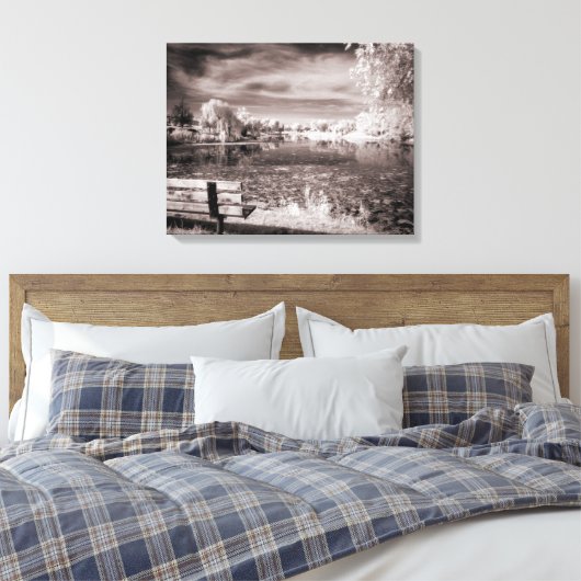 Salem Pond Canvas Afdruk (Insitu (Slaapkamer))