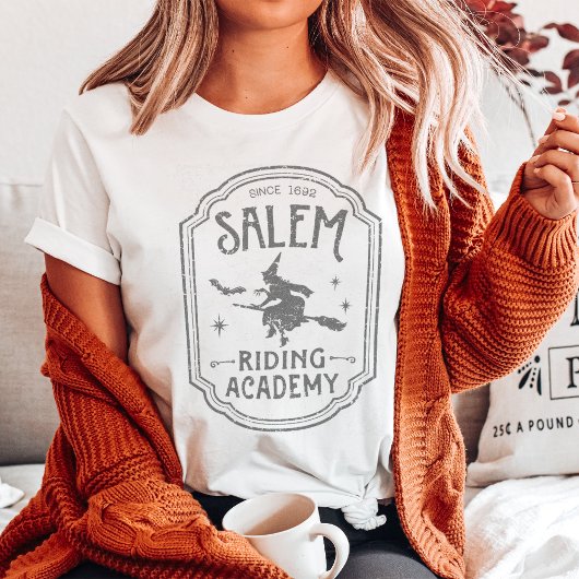 Salem Riding Academy Halloween Witch T-shirt